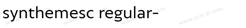 synthemesc regular字体转换